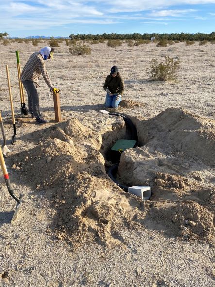 Artificial burrow constructed